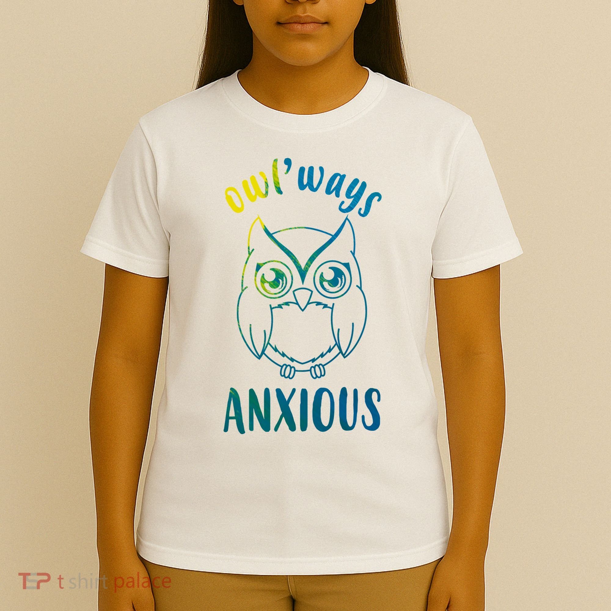 Always Anxious Owl Funny T-Shirt