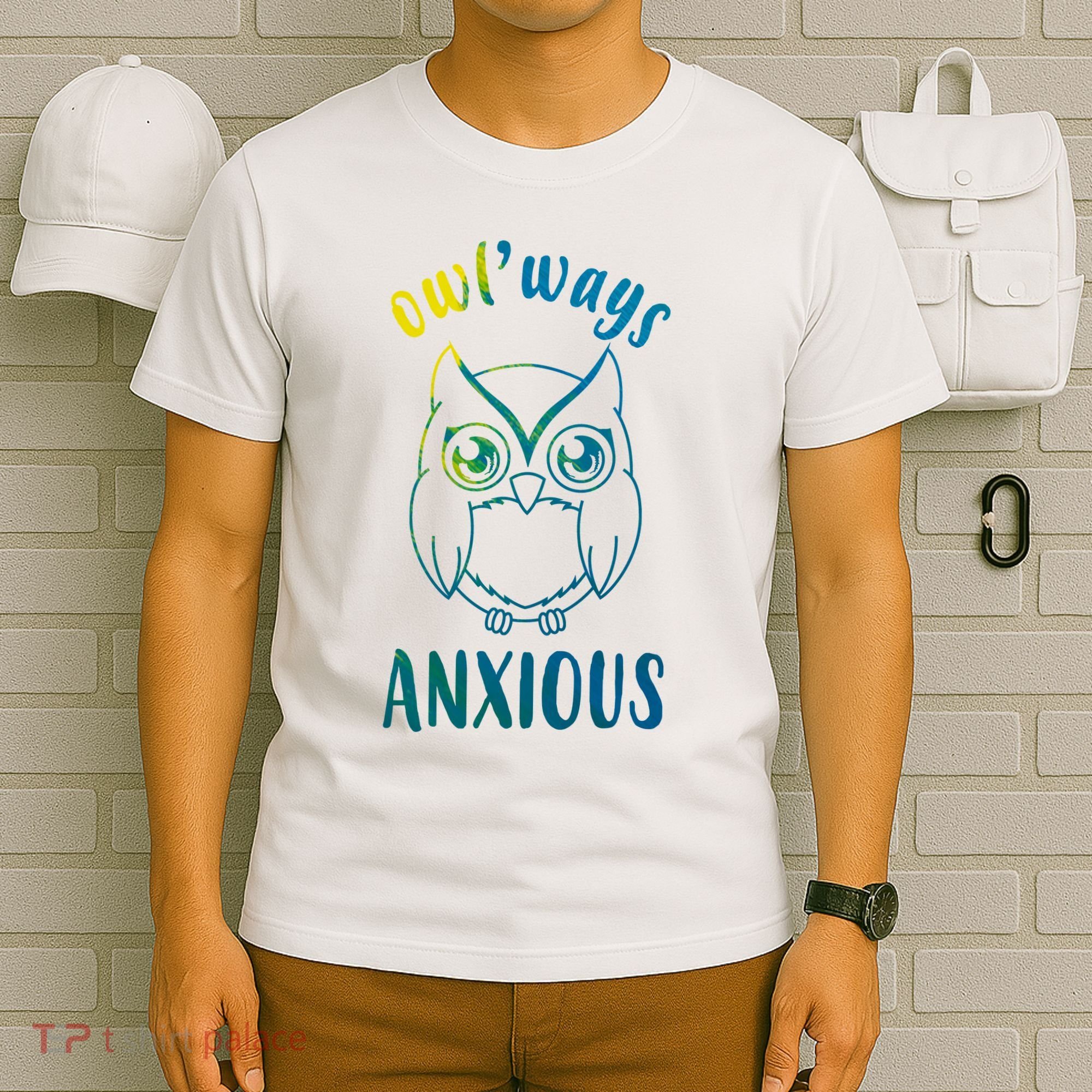 Always Anxious Owl Funny T-Shirt