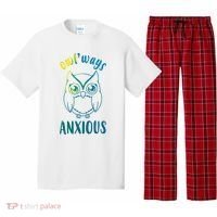 Always Anxious Owl Funny Pajama Set thumb 0