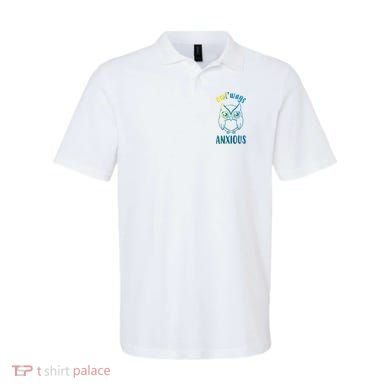 Always Anxious Owl Funny Polo