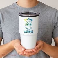 Always Anxious Owl Funny Tumbler thumb 2