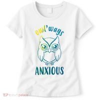 Always Anxious Owl Funny Women's T-Shirt thumb 0