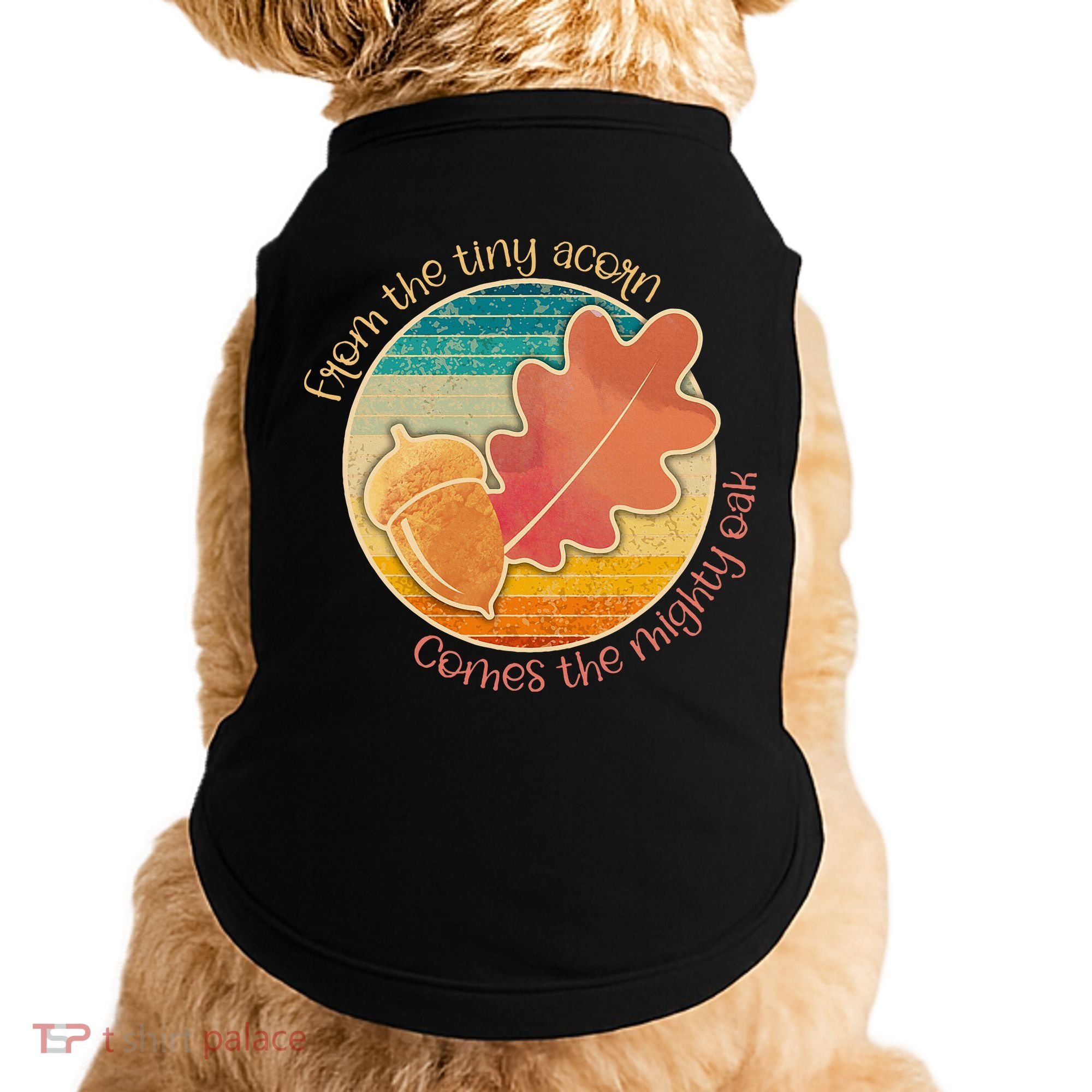 Acorn And Oak Leaf For Nature Lovers Doggie Tank