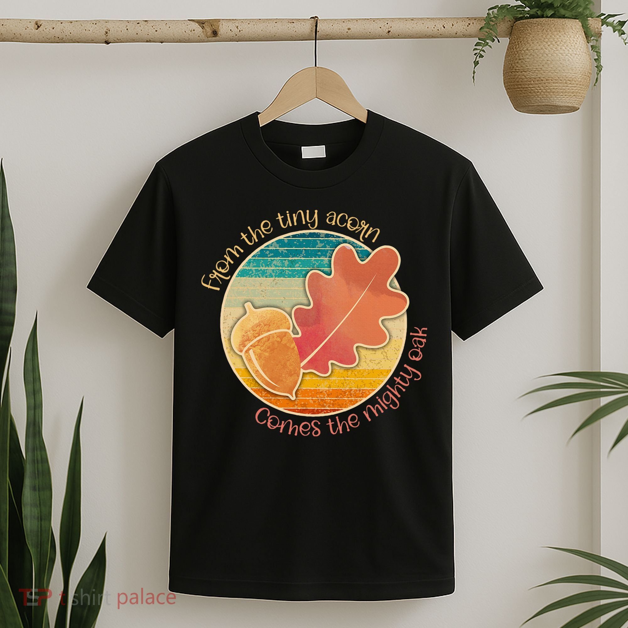 Acorn And Oak Leaf For Nature Lovers T-Shirt