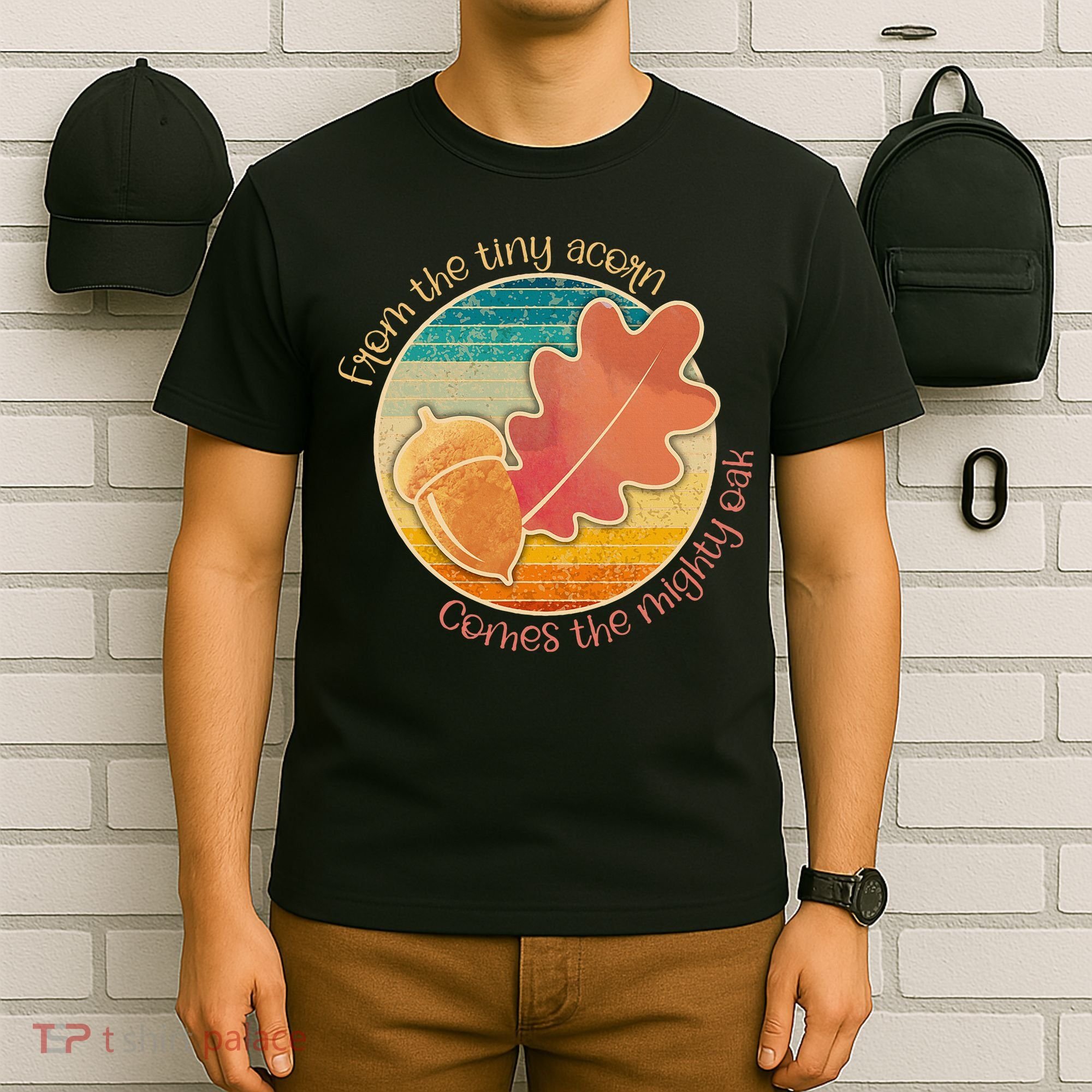 Acorn And Oak Leaf For Nature Lovers T-Shirt