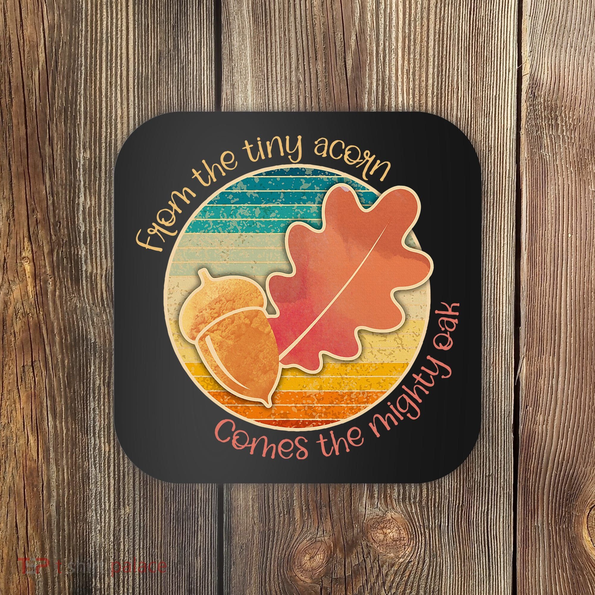 Acorn And Oak Leaf For Nature Lovers Coaster
