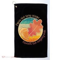 Acorn And Oak Leaf For Nature Lovers Golf Towel thumb 0