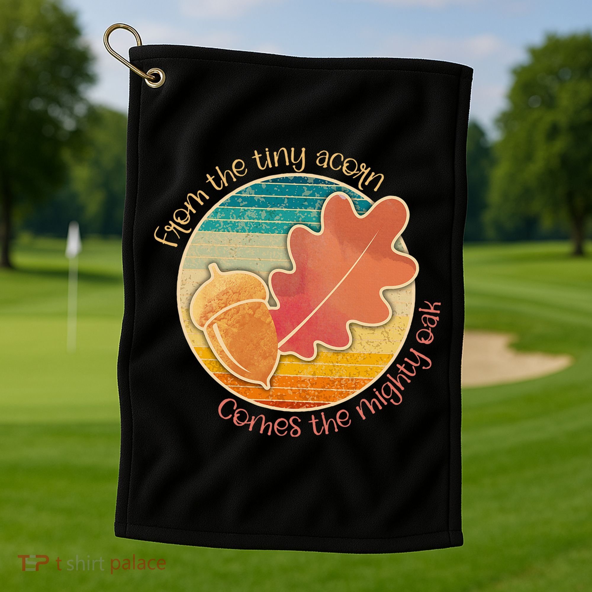 Acorn And Oak Leaf For Nature Lovers Golf Towel