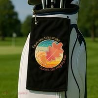 Acorn And Oak Leaf For Nature Lovers Golf Towel thumb 2