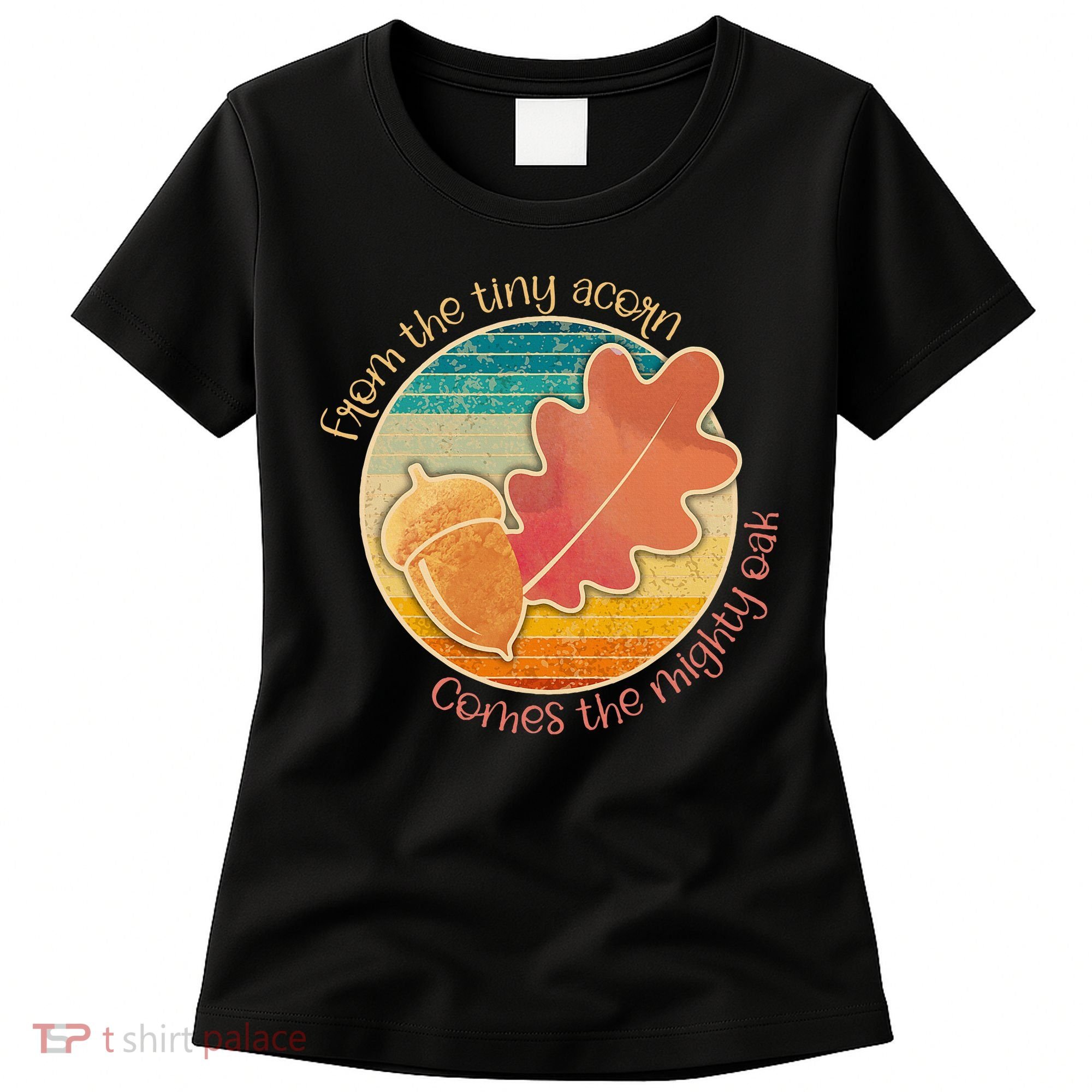 Acorn And Oak Leaf For Nature Lovers Women's T-Shirt