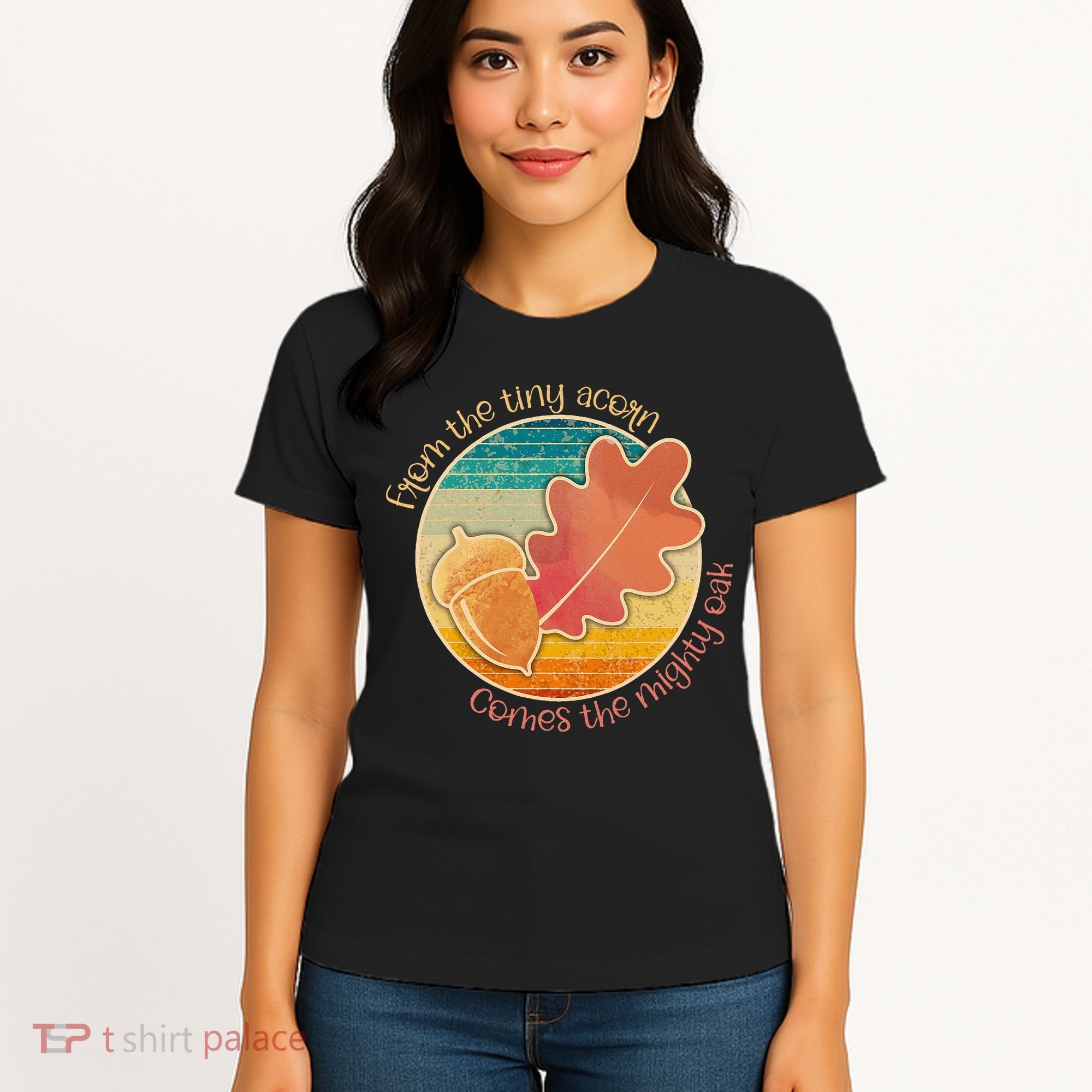 Acorn And Oak Leaf For Nature Lovers Women's T-Shirt