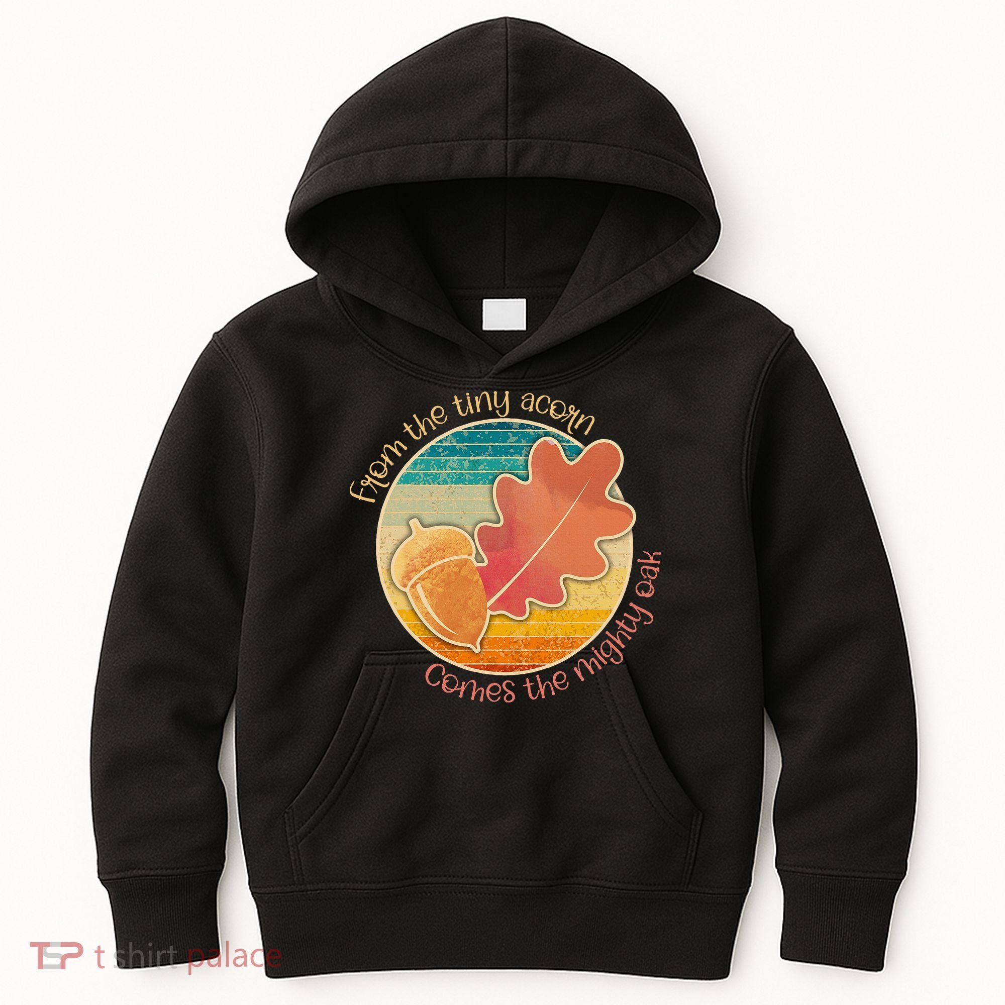 Acorn And Oak Leaf For Nature Lovers Kids Hoodie