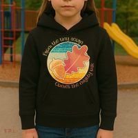 Acorn And Oak Leaf For Nature Lovers Kids Hoodie thumb 3