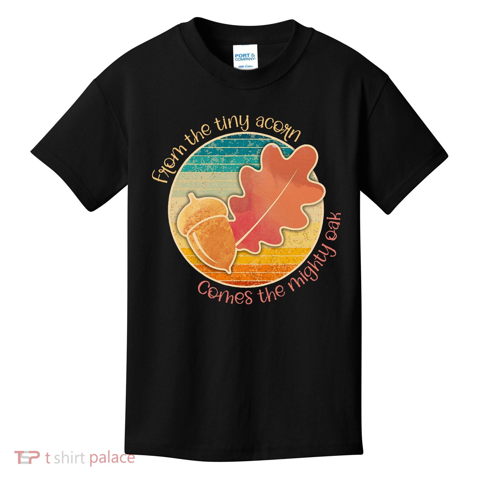 Acorn And Oak Leaf For Nature Lovers Kids T-Shirt