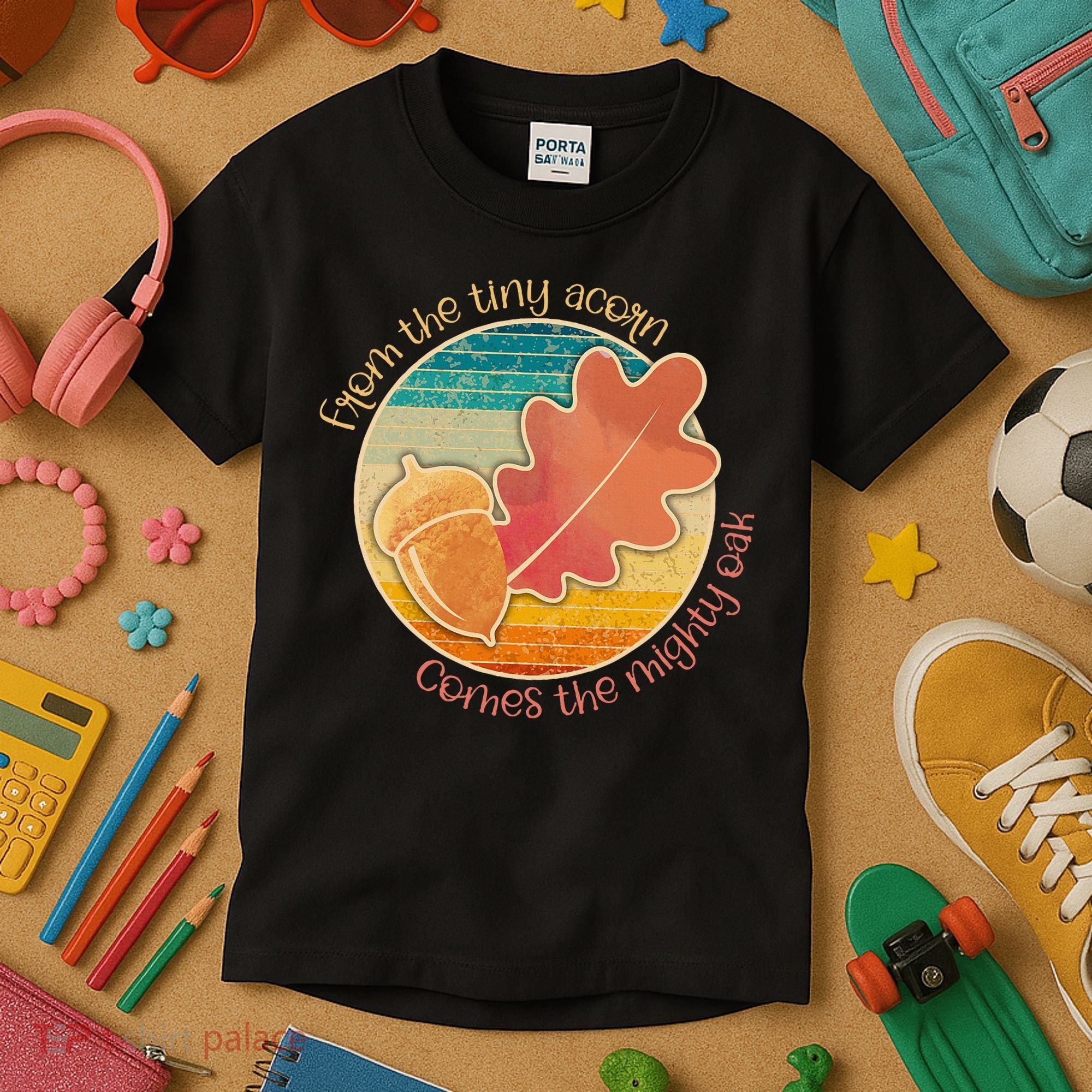 Acorn And Oak Leaf For Nature Lovers Kids T-Shirt