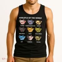 Axolotl-  Axolotl Of World  Tank Top thumb 3