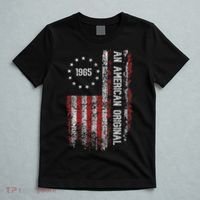 An American Original 1965 Birthday Vintage American Flag T-Shirt thumb 5