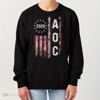AOC Alexandria Ocasio Cortez 2028 For President Election Women's Sweatshirt thumb 0