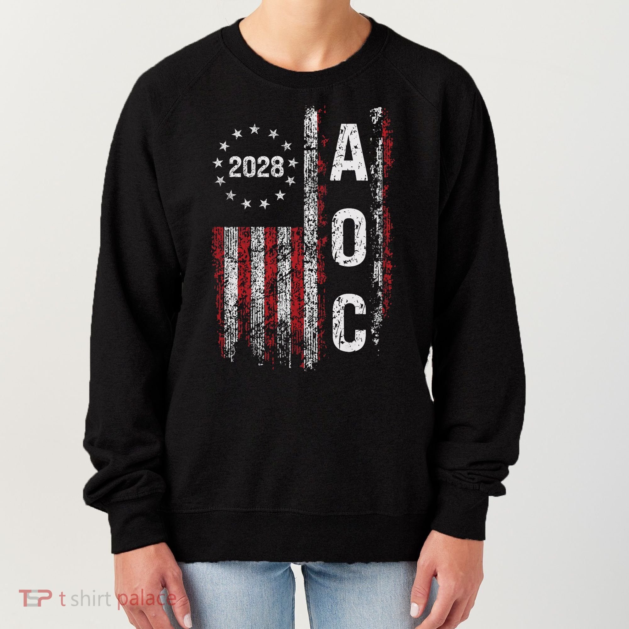 AOC Alexandria Ocasio Cortez 2028 For President Election Women's Sweatshirt