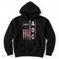 AOC Alexandria Ocasio Cortez 2028 For President Election Hoodie thumb 0