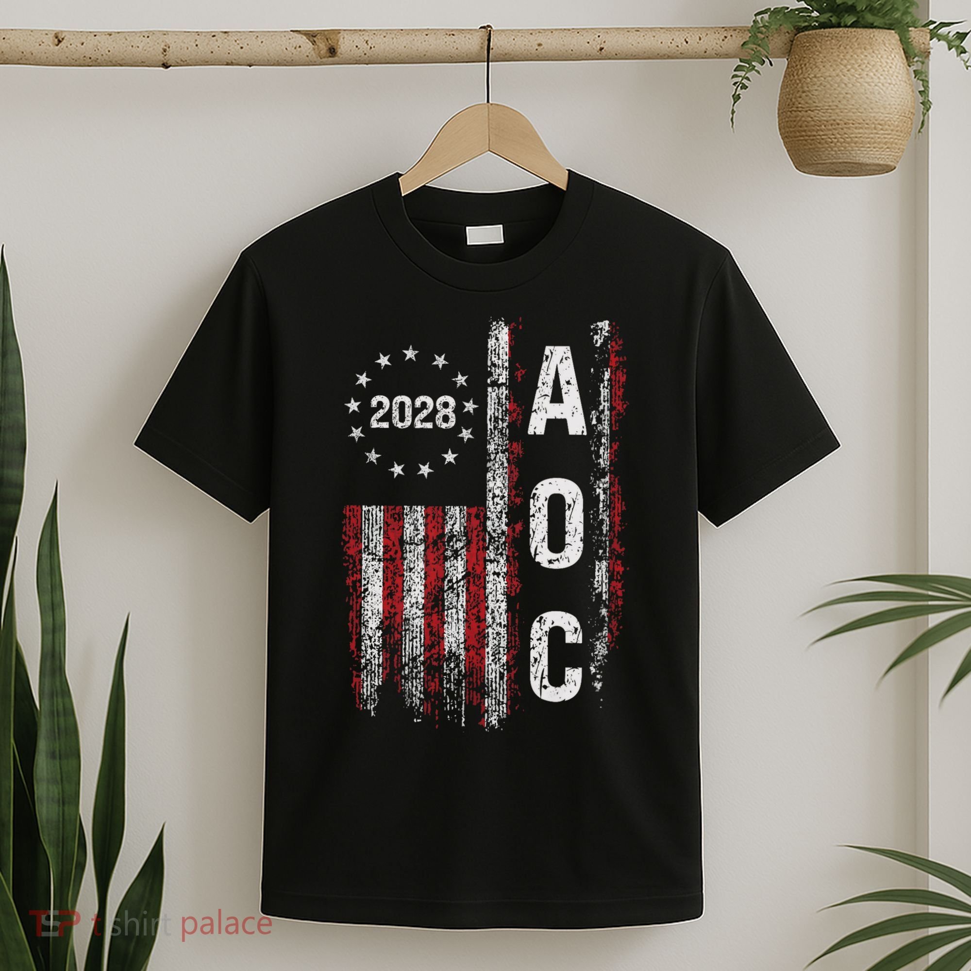 AOC Alexandria Ocasio Cortez 2028 For President Election T-Shirt