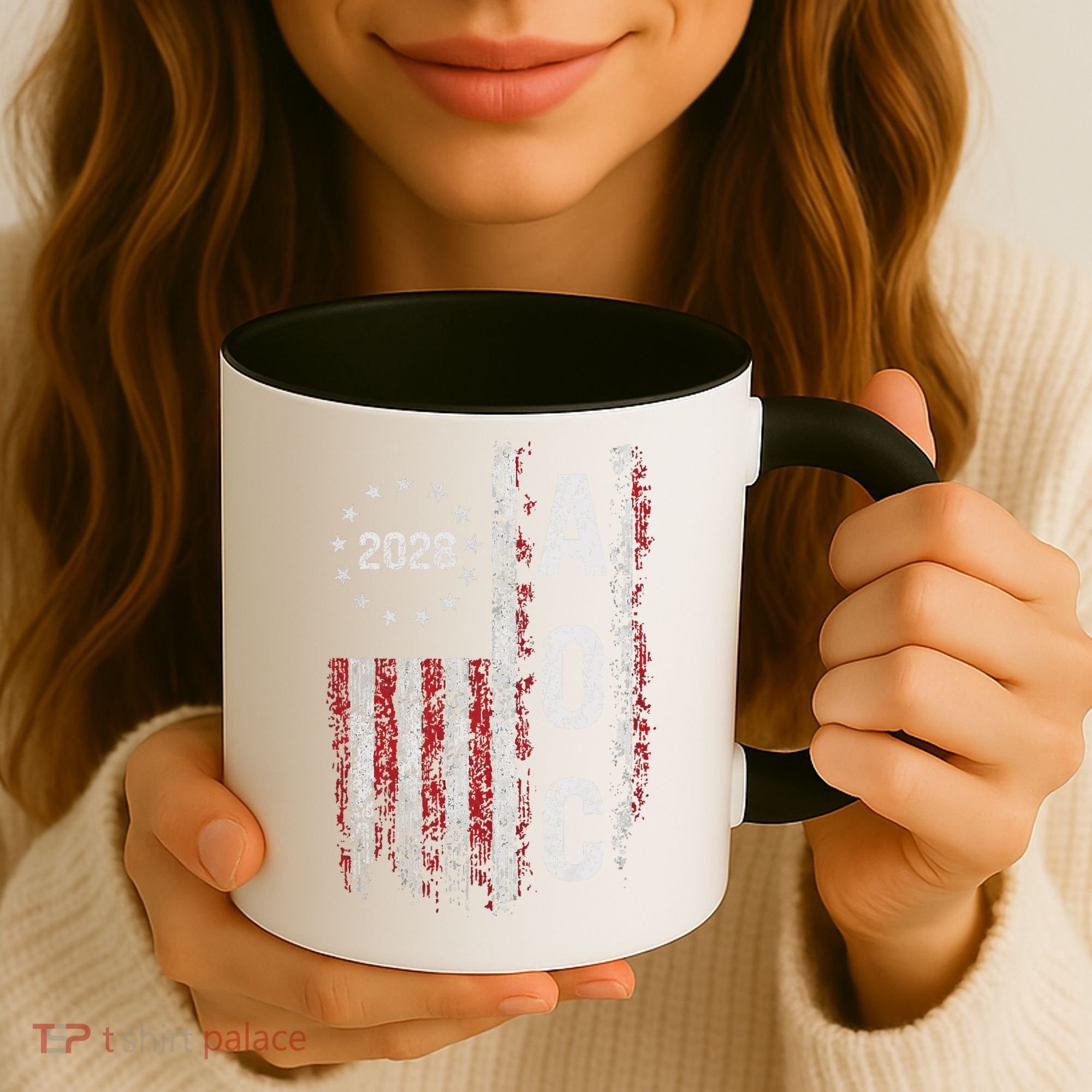 AOC Alexandria Ocasio Cortez 2028 For President Election Coffee Mug