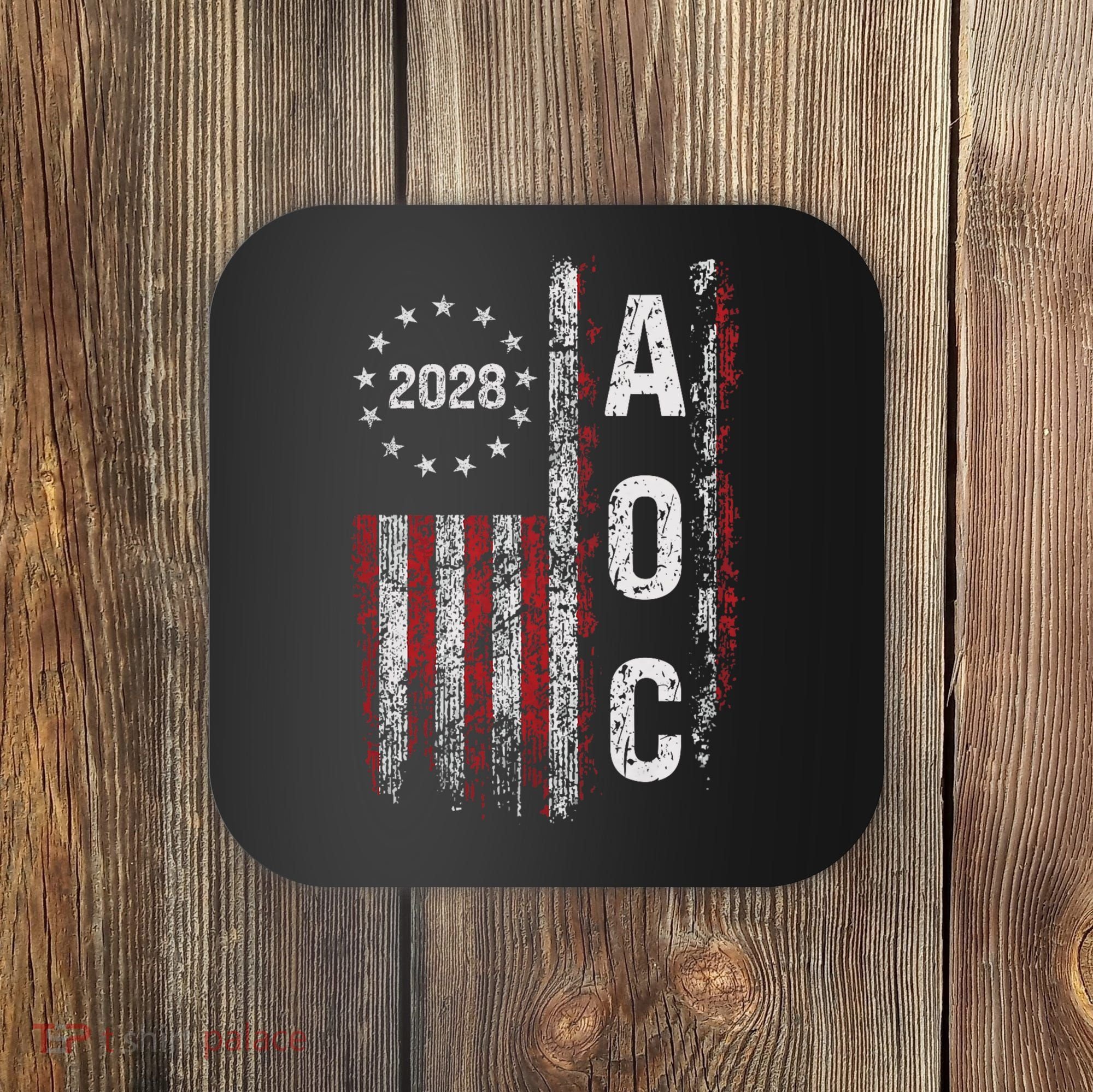 AOC Alexandria Ocasio Cortez 2028 For President Election Coaster