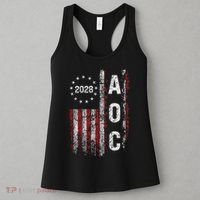 AOC Alexandria Ocasio Cortez 2028 For President Election Women's Tank Top thumb 3