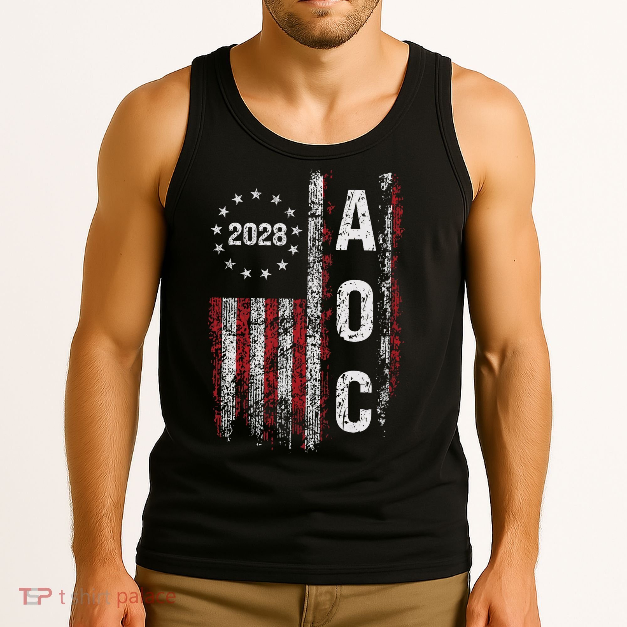 AOC Alexandria Ocasio Cortez 2028 For President Election Tank Top