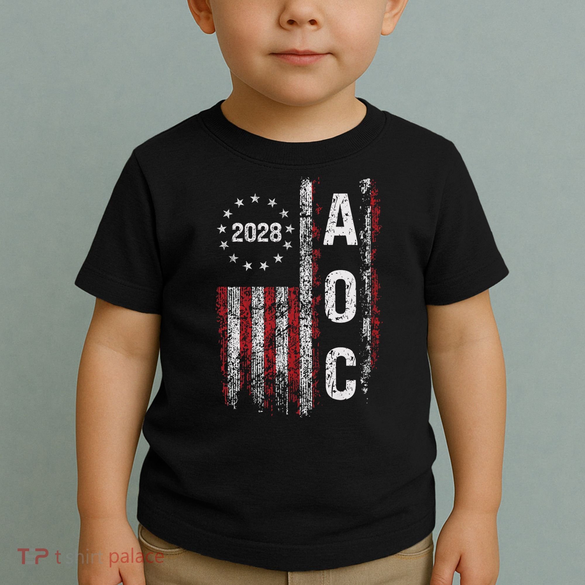 AOC Alexandria Ocasio Cortez 2028 For President Election Toddler T-Shirt