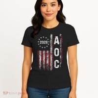 AOC Alexandria Ocasio Cortez 2028 For President Election Women's T-Shirt thumb 4