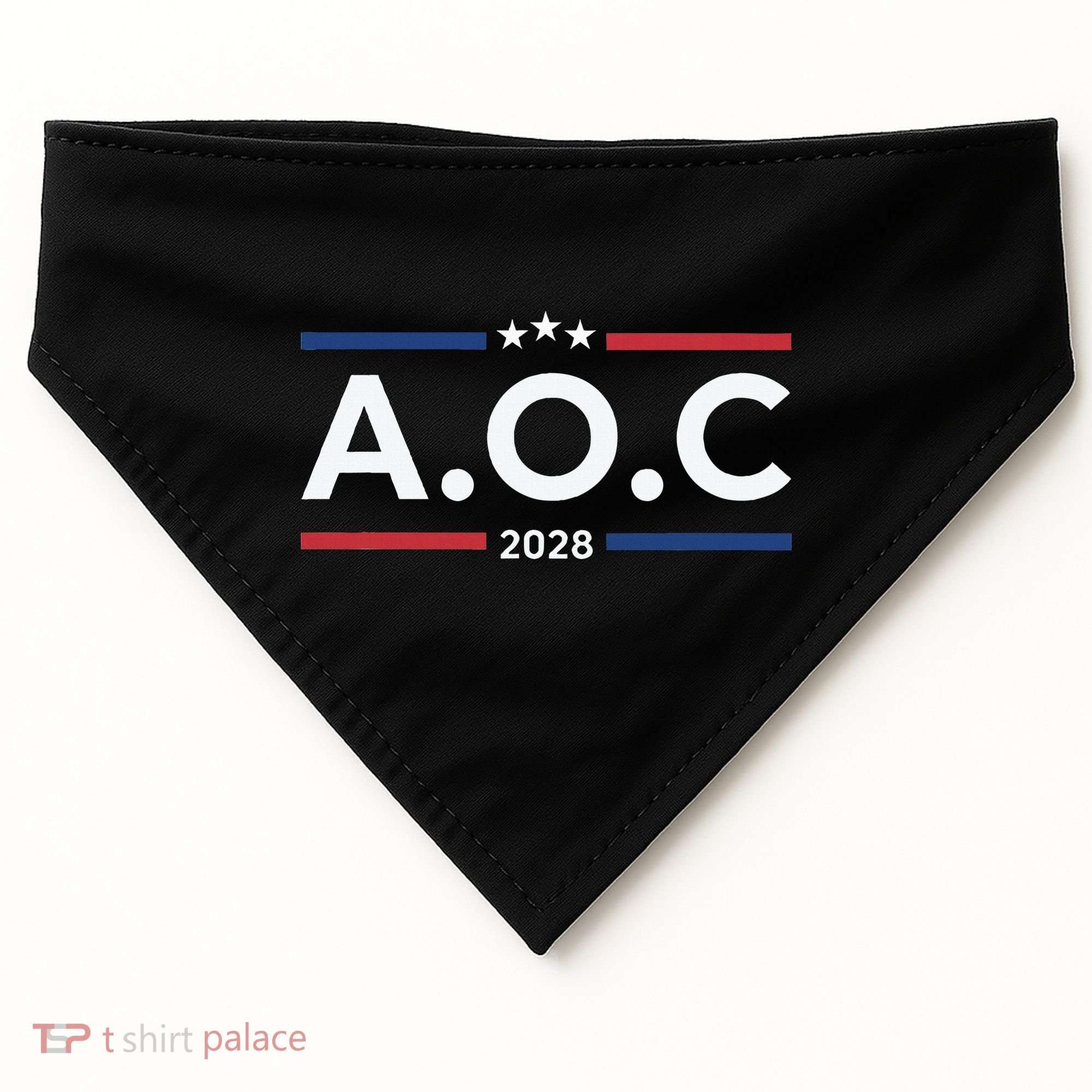AOC Alexandria Ocasio Cortez 2028 For President Election  USA-Made Doggie Bandana