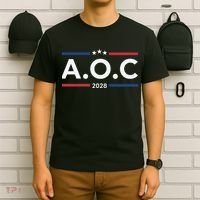 AOC Alexandria Ocasio Cortez 2028 For President Election  T-Shirt thumb 6