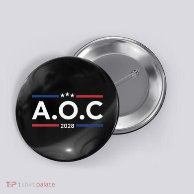 AOC Alexandria Ocasio Cortez 2028 For President Election  Button