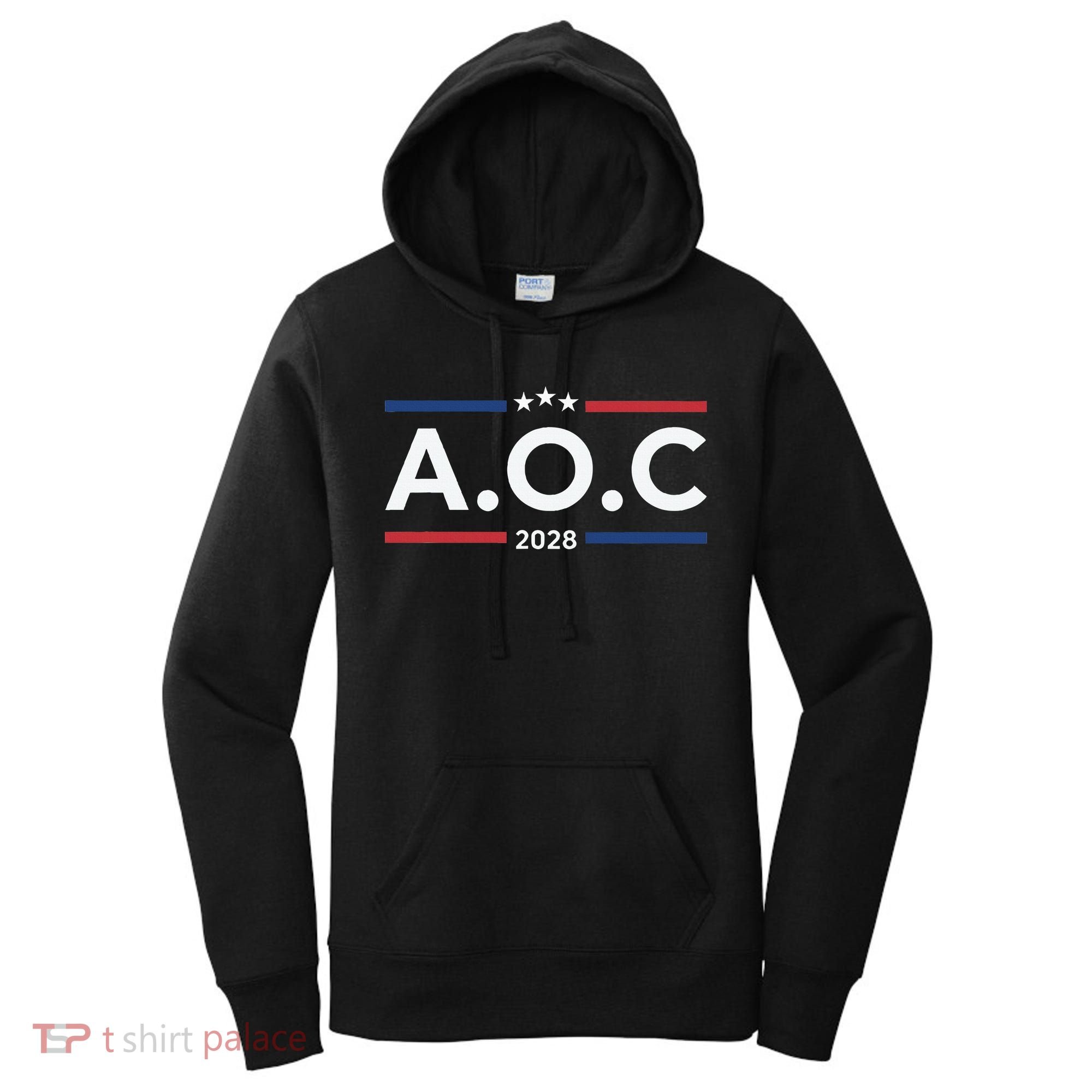 AOC Alexandria Ocasio Cortez 2028 For President Election  Women's Hoodie