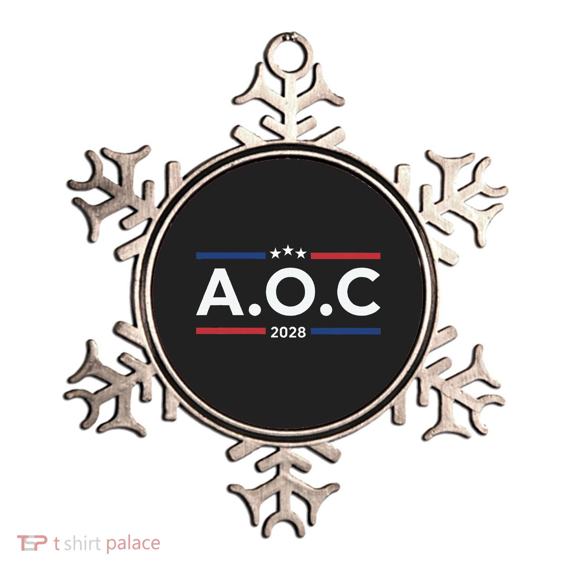 AOC Alexandria Ocasio Cortez 2028 For President Election  Ornament