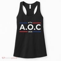 AOC Alexandria Ocasio Cortez 2028 For President Election  Women's Tank Top thumb 0