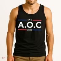 AOC Alexandria Ocasio Cortez 2028 For President Election  Tank Top thumb 3