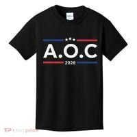 AOC Alexandria Ocasio Cortez 2028 For President Election  Kids T-Shirt thumb 0
