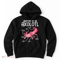 Axolotl Anatomy Of Axolotl Science Pet Axolotl Lover Hoodie thumb 0