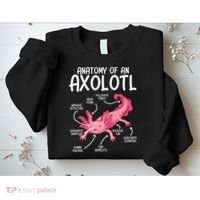 Axolotl Anatomy Of Axolotl Science Pet Axolotl Lover Sweatshirt thumb 2