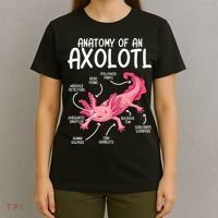 Axolotl Anatomy Of Axolotl Science Pet Axolotl Lover T-Shirt thumb 4