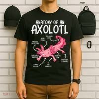 Axolotl Anatomy Of Axolotl Science Pet Axolotl Lover T-Shirt thumb 6