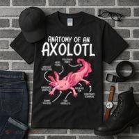 Axolotl Anatomy Of Axolotl Science Pet Axolotl Lover Tall T-Shirt thumb 3