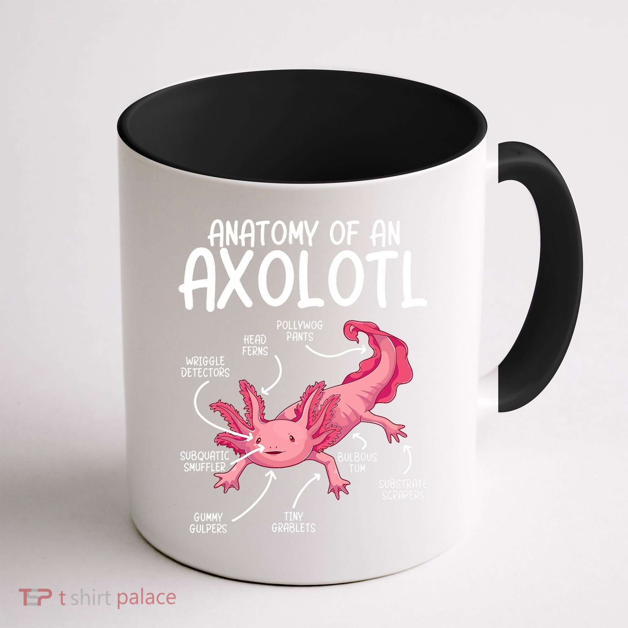 Axolotl Anatomy Of Axolotl Science Pet Axolotl Lover Coffee Mug