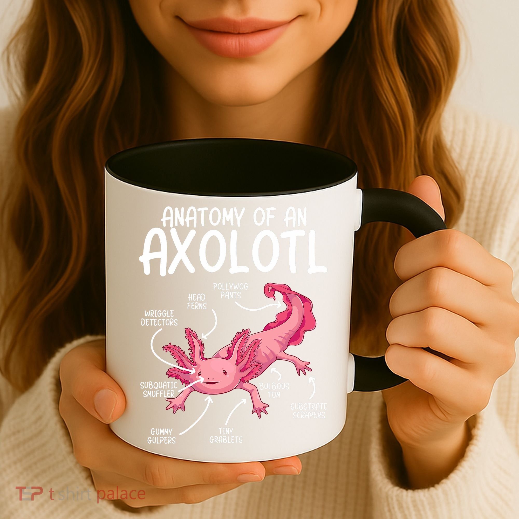 Axolotl Anatomy Of Axolotl Science Pet Axolotl Lover Coffee Mug