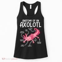 Axolotl Anatomy Of Axolotl Science Pet Axolotl Lover Women's Tank Top thumb 0