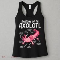 Axolotl Anatomy Of Axolotl Science Pet Axolotl Lover Women's Tank Top thumb 3