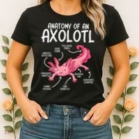 Axolotl Anatomy Of Axolotl Science Pet Axolotl Lover Women's T-Shirt thumb 2