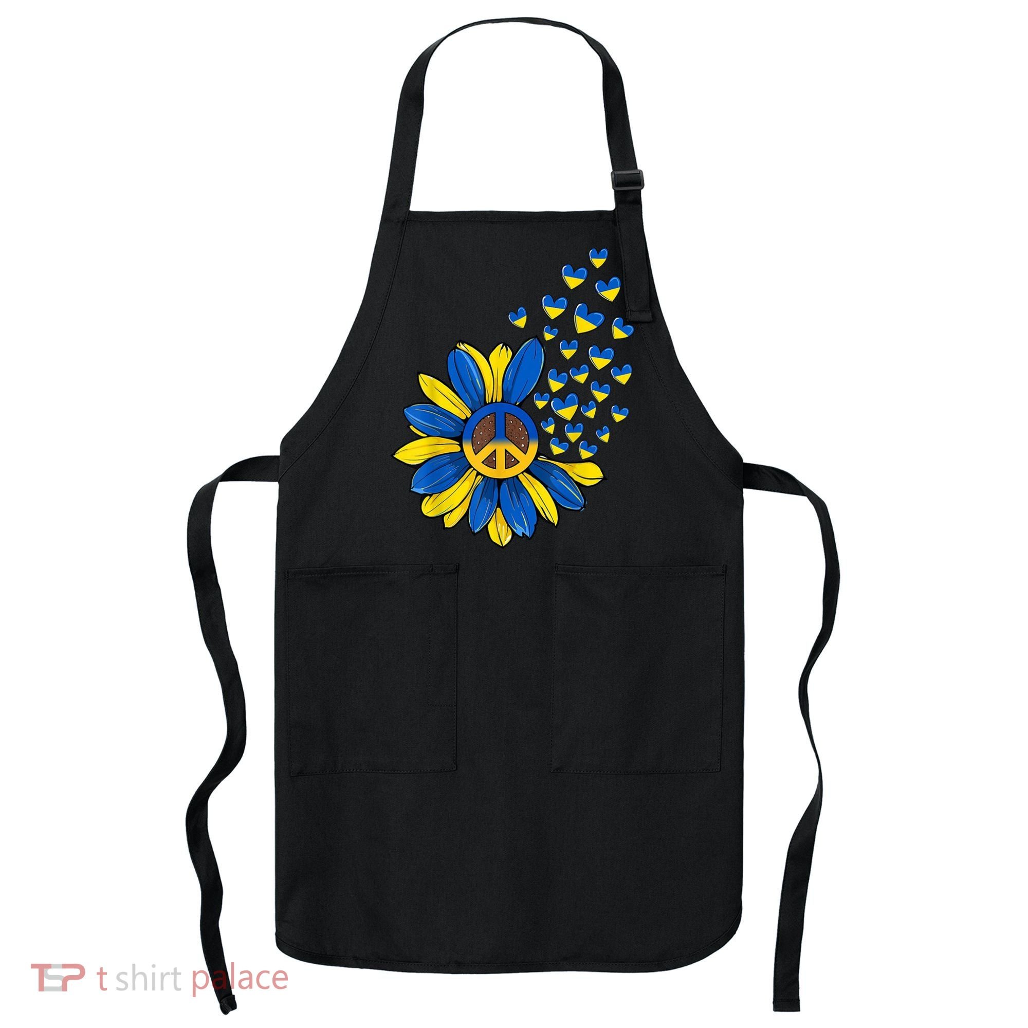 Autism Awareness Peace Sunflower Apron